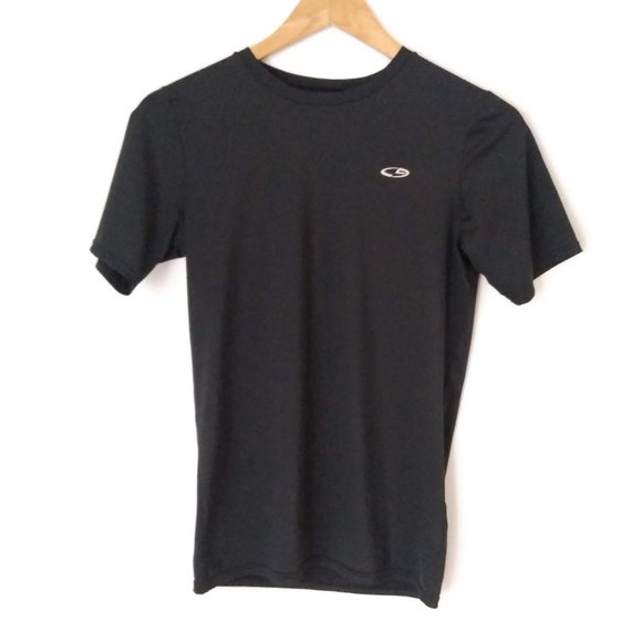 plain black champion t shirt
